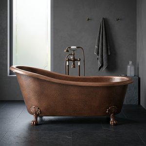 Baignoire artisanale en cuivre pur très demandée pour la décoration de salle de bain, qualité export, prix abordable, design de luxe pour la maison - Product Image 3