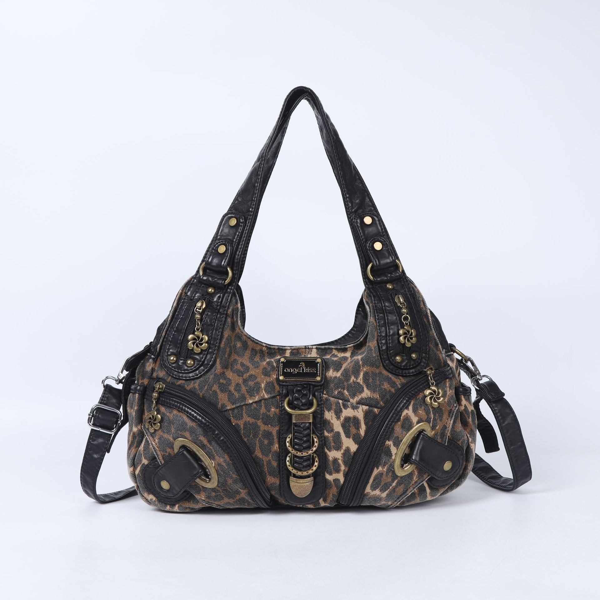 1# Léopard café/8901#7 Noir