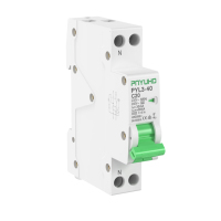 Disjoncteur différentiel RCBO 1P+N 6KA 30mA 18mm PNYUHO PYL3 Courbe B/C Protection contre les surintensités et les fuites à la terre