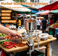 Penggiling Jagung Manual Easy Clean, Ringkas, Rendah Kebisingan, Dioperasikan dengan Tangan, Mesin Penggiling Biji-bijian untuk Pengolahan Pakan Ternak Rumahan