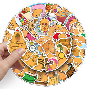 54 autocollants décoratifs de vacances en PVC écologique, imperméables, découpés, vernissés brillants, personnalisables, avec motifs de pommes de terre amusantes et de graffitis de dessins animés - Product Image 4