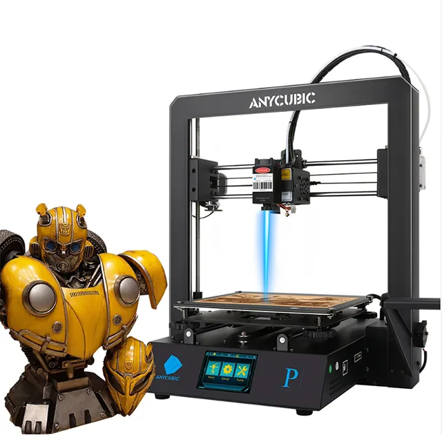 Anycubic Mega Pro DIY 3D Printer 2 in 1 FDM and Laser Engraving Big Print Size 210*210*205mm Impresora 3D