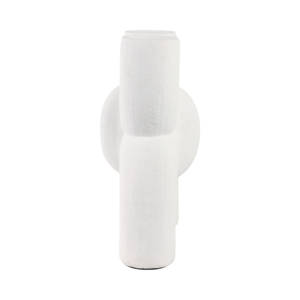 Vase en céramique abstrait sculptural, poterie artisanale moderne pour la décoration du salon, style d'étagère pour la maison - Product Image 3