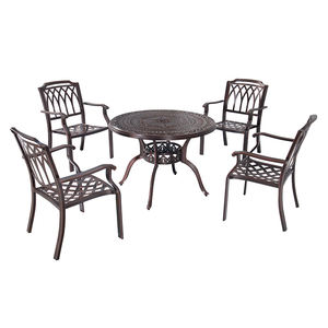 <span class=keywords><strong>de</strong></span> jardín <span class=keywords><strong>de</strong></span> Villa nórdica, <span class=keywords><strong>juego</strong></span> <span class=keywords><strong>de</strong></span> mesa <span class=keywords><strong>de</strong></span> comedor para barbacoa rectangular <span class=keywords><strong>de</strong></span> aluminio fundido al aire libre, 6 plazas - Product Image 6