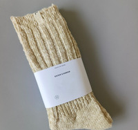 Calcetines de punto acanalado gruesos, térmicos, cálidos y cómodos para mujer