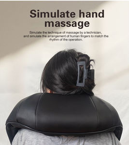 Mini masajeador de mano shiatsu vibrador mecánico de hombro para cuello y espalda con calor masajeador de coche - Product Image 6