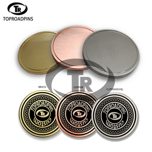 도매 기념 금속 수집품 구리 청동 철 황동 금 은 블랭크 코인 레이저 각인 맞춤형 블랭크 코인 - Product Image 3