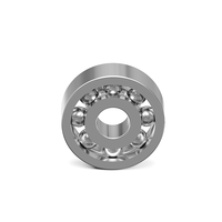 Ultra-Mini 3x9x3mm Bantalan Bola Baja Krom Baris Tunggal Presisi P0 Pelumas Gemuk Motor Mikro Gerakan Jam Tangan 45.000 RPM Logam