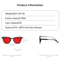 Monture optique classique TR90, verres jaunes orange, lunettes de créateur personnalisées, anti-lumière bleue, pour hommes et femmes