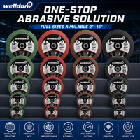 Disque de coupe abrasif Welldon 4,5 pouces 115 mm T41 pour l'acier inoxydable et le métal, disque de coupe 115x1,2x22,23 mm, certifié MPA ISO