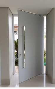 Porte d'entrée texturée moderne pour villa, porte d'entrée principale de luxe chic et minimaliste au design contemporain - Product Image 2