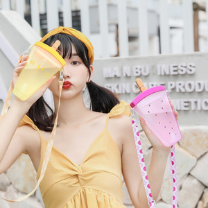 Watermelon Popsicle Cup With Strap Colorful Drink Container For Travel And Outdoor Use - Product Image 4