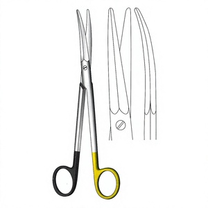 Ciseaux Kaye 19 cm / 7-1/2 pouces, lame incurvée dentelée, ciseaux chirurgicaux Super Cut TC pour une coupe de précision et une utilisation professionnelle - Product Image 1