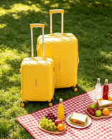 Ensemble de bagages YESHINE en PP incassable, coque rigide, luxe, 3 pièces, valises à roulettes, 20/24/28 pouces, légères, avec serrure TSA