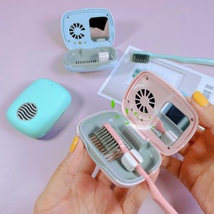 Uvc Mini Toothbrush Sterilizer With Fan Drying Function Portable Uv Disinfection Box For Toothbrush Sanitizing - Product Image 2