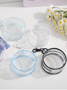 Custom Logo Clear <b>Cute</b> PVC Zipper Pouches for Cosmetic Sponges Small Beauty Coin <b>Purse</b> Gift Reusable Design Portable - Product Image 3