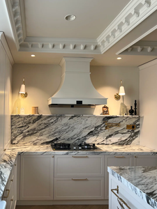 法式橱柜颜色多样 ATM奶白色墨水黑铜纽扣瓷砖底轻奢画风人性化价格实惠 - Product Image 1