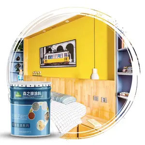 Suministros de revestimiento de pared Interior de bosque, emulsión lavable a prueba de agua, pintura interior para paredes interiores