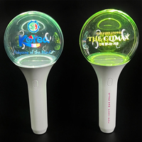 Longstargift - Soporte de Ventilador Iluminado con Control Inalámbrico, Bastón Interactivo, Soporte de Mano para Actuaciones Kpop, Barra Luminosa LED