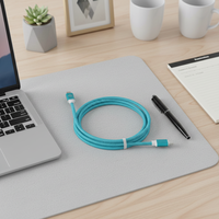 Kabel Pengisian Daya Tipe C ke Tipe C Berkualitas Tinggi 1M 2M 60W, Kabel Data Tipe C, Pengisian Cepat untuk Ponsel, Smartphone, Jam Tangan