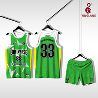 Fabrication sur mesure d'un ensemble de maillots de basket-ball pour équipe, uniformes de basket-ball respirants pour adolescents