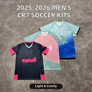 Wholesale New Season 2025 2026 Men's Football <strong>CR7</strong> Jersey Sets Custom Name Logo Printing Soccer <strong>T</strong>-<strong>Shirt</strong> with Club Team Name - Product Image 2