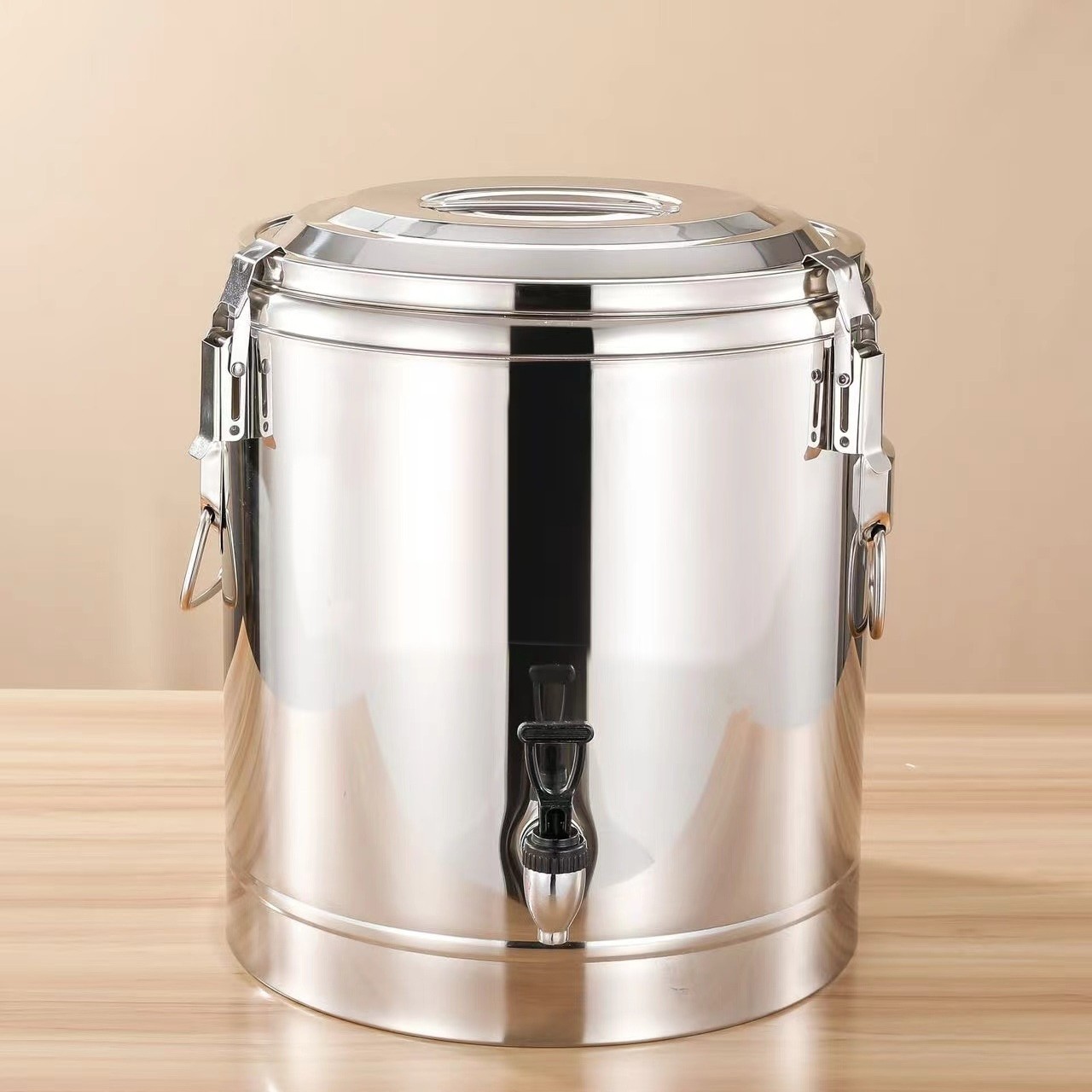 Conteneur isotherme extra-épais en acier inoxydable 304 (robinet simple)