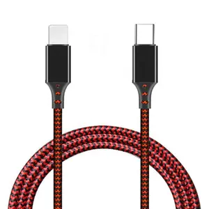 Pack de câbles longs en nylon de qualité supérieure de type c pour iphone 14 pro max chargeur câble de données ladekabel 2m 3m 5a usb c long accord