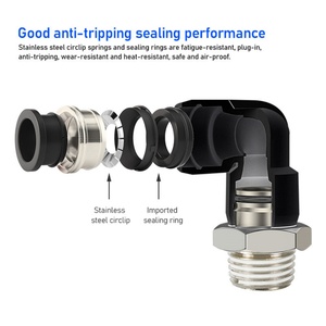 ข้อต่อลมแบบตรงชนิดเสียบเร็ว รุ่น PC PL PA PLL PB PD BSPP สำหรับท่อลม - Product Image 5