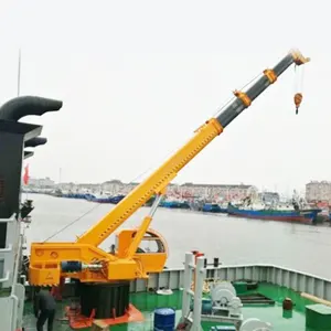 जहाज पर स्थापित 1 टन -50 टन डेक क्रेन टेलीस्कोप आर्म क्रेन