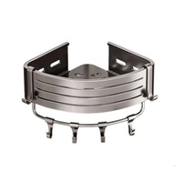 Salle de bain espace aluminium Antique Double Triangle panier rétro coin filet panier salle de bain étagère salle de bain matériel pendentif