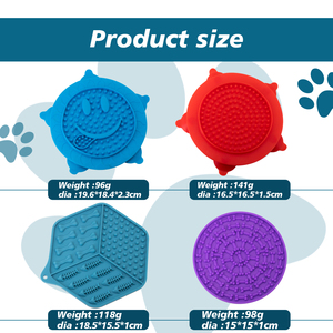 Tappetino Esagonale in Silicone per Cani e Gatti con Forte Suzione, Alimentatore Lento che Riduce l'Ansia e Promuove l'Alimentazione Sana - Product Image 4