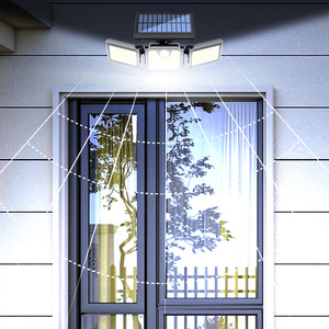 Lampe solaire LED murale IP65 avec détecteur de mouvement, lampe solaire étanche avec détecteur de mouvement, éclairage extérieur, lumière de rue, décoration de jardin - Product Image 6