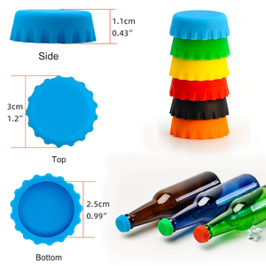 Bouchons de bouteille de vin en silicone réutilisables universels, bouchons de bouteilles en verre de qualité alimentaire, bouchons de bouteille de bière en silicone, couvercles de bouteille de vin - Product Image 6