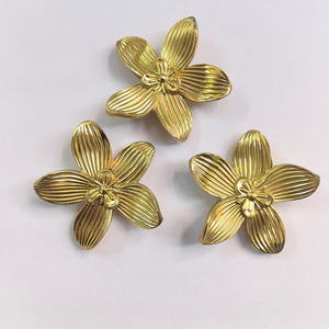 Fancy Decoration Brass Flower <strong>Knobs</strong> Kitchen Cabinet <strong>Door</strong> Wardrobe Drawer Pulls Handle Furniture Hardware - Product Image 2