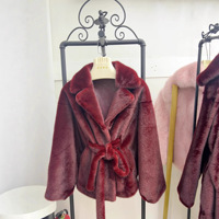 Manteau en fausse fourrure de lapin imprimé léopard pour femme, vêtement décontracté en cuir et fourrure, coupe ample et tendance