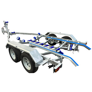 <span class=keywords><strong>Remorque</strong></span> de <span class=keywords><strong>bateau</strong></span> à double essieu galvanisée de 5,8 m, prix d'usine, avec authentification CE VIN DOT, adaptée aux bateaux de 5 m - Product Image 1