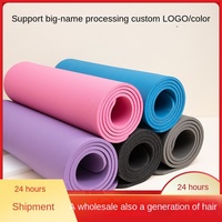 Esterilla de yoga plegable extra grande TPE NBR de alta densidad de 10mm de espesor con logotipo personalizado de ejercicio antideslizante para hombres y mujeres