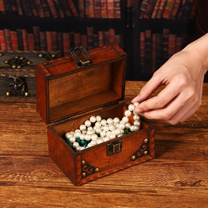 Caja de joyería de madera vintage de Mystic Arts, caja de almacenamiento retro, decoración de escritorio, regalo para el hogar u oficina - Product Image 3