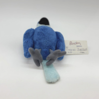 Fabricant Personnalisé – Jouet en Peluche Perroquet Bleu, Mini Oiseaux en Peluche, Porte-clés, Cadeau de Vacances, Souvenir en Peluche, Pendentif de Sac