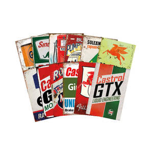 ป้ายน้ำมันโลหะแนววินเทจแผ่นป้ายก๊าซแผ่นโลหะแผ่นโลหะดีบุกแผ่นป้ายตกแต่งผนังบ้านไร่ - Product Image 1