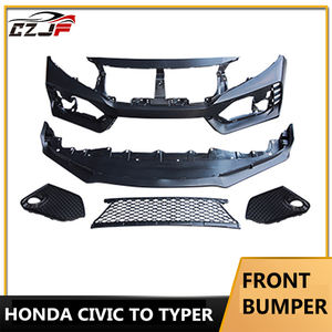กันชนหน้าและหลัง CZ พร้อมกระจังหน้ารุ่นที่สิบสำหรับ Civic ปี 2016 2017 2018 2019 <span class=keywords><strong>2020</strong></span> <span class=keywords><strong>Typer</strong></span> - Product Image 5