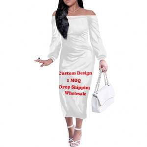 Abito da <span class=keywords><strong>sera</strong></span> lungo realizzato su misura Mokihana Lei abito da <span class=keywords><strong>sera</strong></span> stampato su richiesta vestito aderente Sexy taglie forti con spalle lunghe a maniche lunghe - Product Image 6