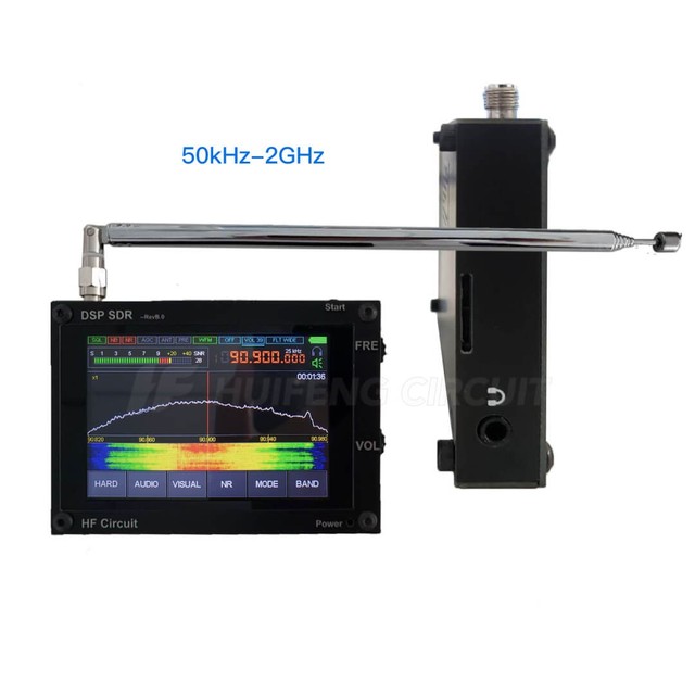 PACKBOX 1.10D Upgrade 50KHz-2GHz Malahieamt SDR Receiver Radio DSP SDR Receiver 3.5"Touch Screen With Registration Code Antenna
