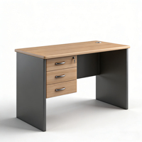 Bureau d'ordinateur classique en bois 1200 avec rangement, design extensible et convertible, table de bureau pour les devoirs des enfants
