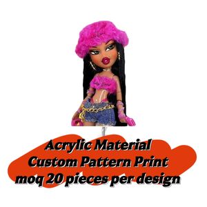 Porte-badges infirmière en acrylique Bratzs pour filles, porte-cartes d'identité, motif personnalisé - Product Image 2