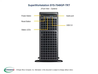 Serveur Super-micro SYS-7049GP-TRT CSE-747BTS-R2K20BP MBD-X11DPG-QT 4U/Tour IPMI NVMe-Prix le plus bas