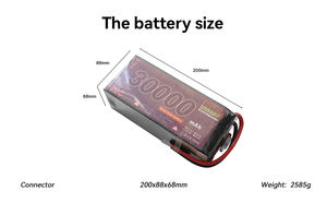 고에너지 밀도 충전식 솔리드 스테이트 리튬 22.2v 30000mAh 20c 6s 3.7v 4s Lipo 배터리 팩 고정 날개 VTOL UAV - Product Image 5