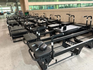 Machine de Pilates Reformer en aluminium de qualité industrielle pour le renforcement du tronc, avec boîte de <span class=keywords><strong>position</strong></span> <span class=keywords><strong>assise</strong></span>, pour centre de fitness - Product Image 6