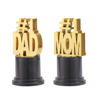 DEMO Trophy Factory Nouveau Design Moule Créatif Petit Trophée En Plastique avec Base Noire Ronde pour Logo Personnalisé Trophées Personnalisés